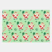 Pickleball Weihnachtsgeschenk Wrapping Paper Geschenkpapier Set (Vorderseite)