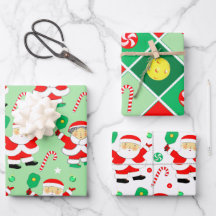 Pickleball Weihnachtsgeschenk Wrapping Paper