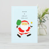 Pickleball Weihnachtsgeschenkkarte Feiertagskarte (Stehend Vorderseite)