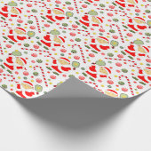 Pickleball Weihnachtsgeschenkpapier Geschenkpapier (Ecke)