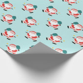 Pickleball Weihnachtsgeschenkpapier Geschenkpapier (Ecke)