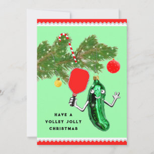 Pickleball Weihnachtskarte Feiertagskarte