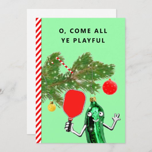 Pickleball Weihnachtskarten