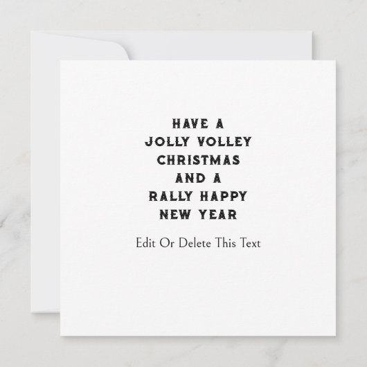 Pickleball Weihnachtskarten (Rückseite)