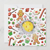 Pickleball Weihnachtskarten (Vorderseite)