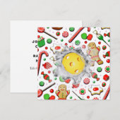 Pickleball Weihnachtskarten (Vorne/Hinten)
