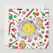 Pickleball Weihnachtskarten (Vorderseite)