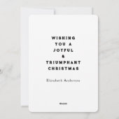 Pickleball Weihnachtskarten Feiertagskarte (Rückseite)