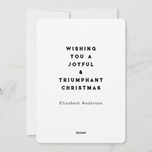 Pickleball Weihnachtskarten Feiertagskarte (Rückseite)