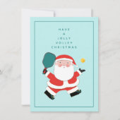 Pickleball Weihnachtskarten Feiertagskarte (Vorderseite)
