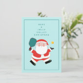 Pickleball Weihnachtskarten Feiertagskarte (Stehend Vorderseite)