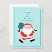 Pickleball Weihnachtskarten Feiertagskarte (Vorne/Hinten)