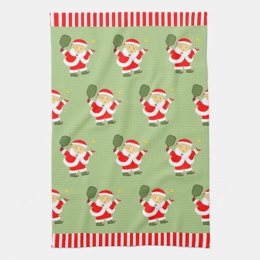 Pickleball Weihnachtsküche Handtuch (Vertikal)