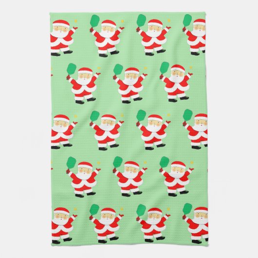 Pickleball Weihnachtsküche Handtuch (Vertikal)