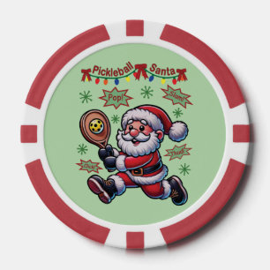 Pickleball Weihnachtsmann Weihnachten Pokerchips