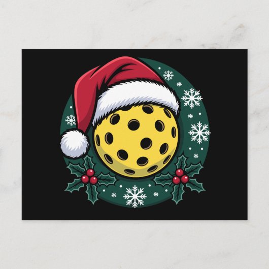 Pickleball Weihnachtsmannhut Holunder Weihnachten (Vorderseite)