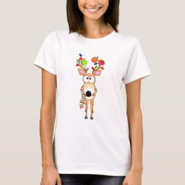 Pickleball-Weihnachtsrentier T-Shirt