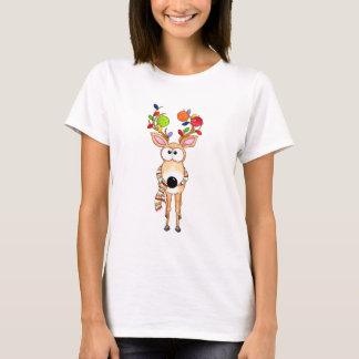 Pickleball-Weihnachtsrentier T-Shirt