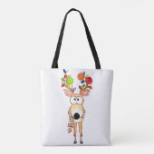 Pickleball-Weihnachtsrentier Tasche (Rückseite)