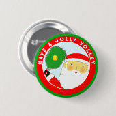 Pickleball-Weihnachtsstrumpf-Füllknöpfe Button (Vorne & Hinten)