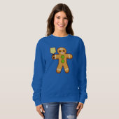 Pickleball WeihnachtsSweatshirt - Gingerbreadman Sweatshirt (Vorne ganz)