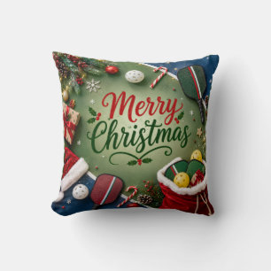 Pickleball Weihnachtsthema  Kissen