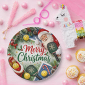 Pickleball Weihnachtsthema Pappteller (Party)