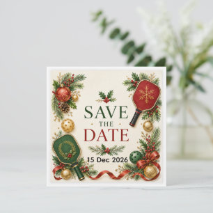 Pickleball Weihnachtsthema Save The Date