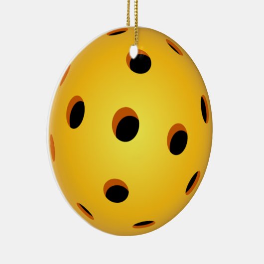 Pickleball Weihnachtsverzierung - Keramik-Kreis Keramik Ornament (Rechts)