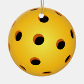 Pickleball Weihnachtsverzierung - Keramik-Kreis Keramik Ornament (Vorne)