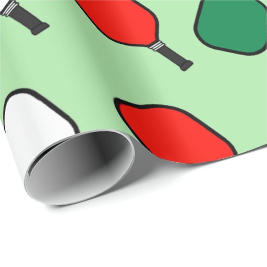Pickleball Weihnachtswrapping Paper Geschenkpapier (Rolleneckpunkt)
