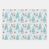 Pickleball Weihnachtswrapping Paper Sheets Geschenkpapier Set (Vorderseite 2)