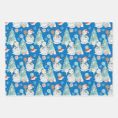 Pickleball Weihnachtswrapping Paper Sheets Geschenkpapier Set (Vorderseite 2)