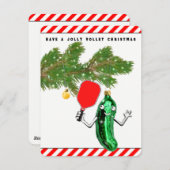 Pickleball Weihnachtszeit Feiertagskarte (Vorne/Hinten)