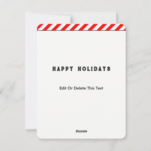 Pickleball Weihnachtszeit Feiertagskarte (Rückseite)