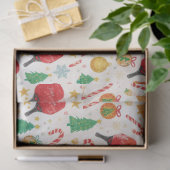 Pickleball Weihnachtszettel Seidenpapier (Geschenk)