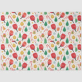 Pickleball Weihnachtszettel Seidenpapier (Vorderseite)