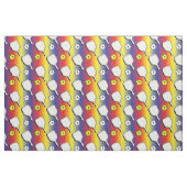 Pickleball - weiß mit Farbverlauf gemischte Farben Stoff (Fat Quarter (45,7 x 55,9 cm))