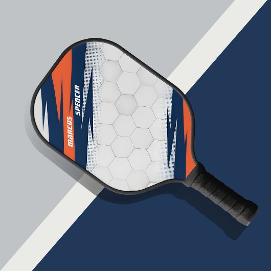 Pickleball Weißes Wabenmuster Schläger
