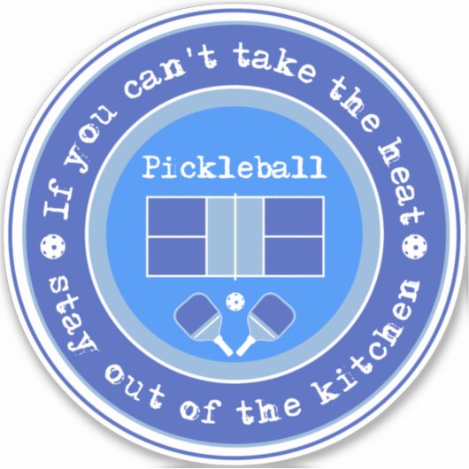 Pickleball: Wenn man das Auto nicht mit dem blauen Aufkleber (Vorderseite)