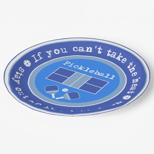 Pickleball: Wenn Sie die Hitze nicht nehmen können Pappteller (Schrägansicht)