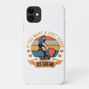 Pickleball Wenn Sie wollen Soft Serve gehen Ice Cr Case-Mate iPhone Hülle