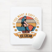 Pickleball Wenn Sie wollen Soft Serve gehen Ice Cr Mousepad (Mit Mouse)