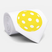 Pickleball White Neck Tie Krawatte (Gerollt)