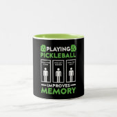 Pickleball-Wiedergabe verbessert den Speicher Zweifarbige Tasse (Mittel)