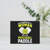 Pickleball Woman Funny Pickleball Player Geschenk (Stehend Vorderseite)