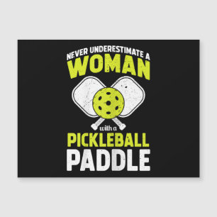 Pickleball Woman Funny Pickleball Player Geschenk Magnetkarte