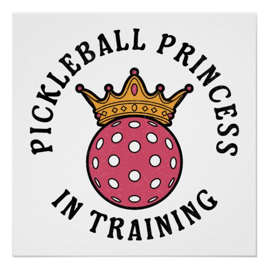 Pickleball Women Funny Poster (Vorderseite)