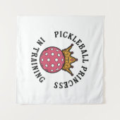 Pickleball Women Funny Wandteppich (Vorderseite (Horizontal))