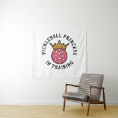 Pickleball Women Funny Wandteppich (Beispiel)